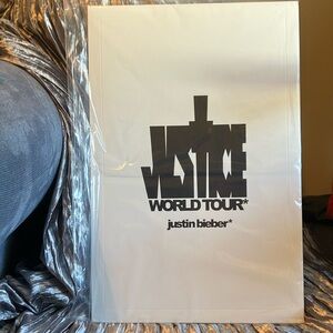 JUSTIN BIEBER - SEALED - Justice World Tour Collectors Lithographs; set of 3